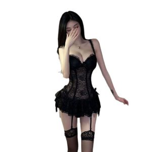 Pure-Desire Easy-Access Uniform Lingerie