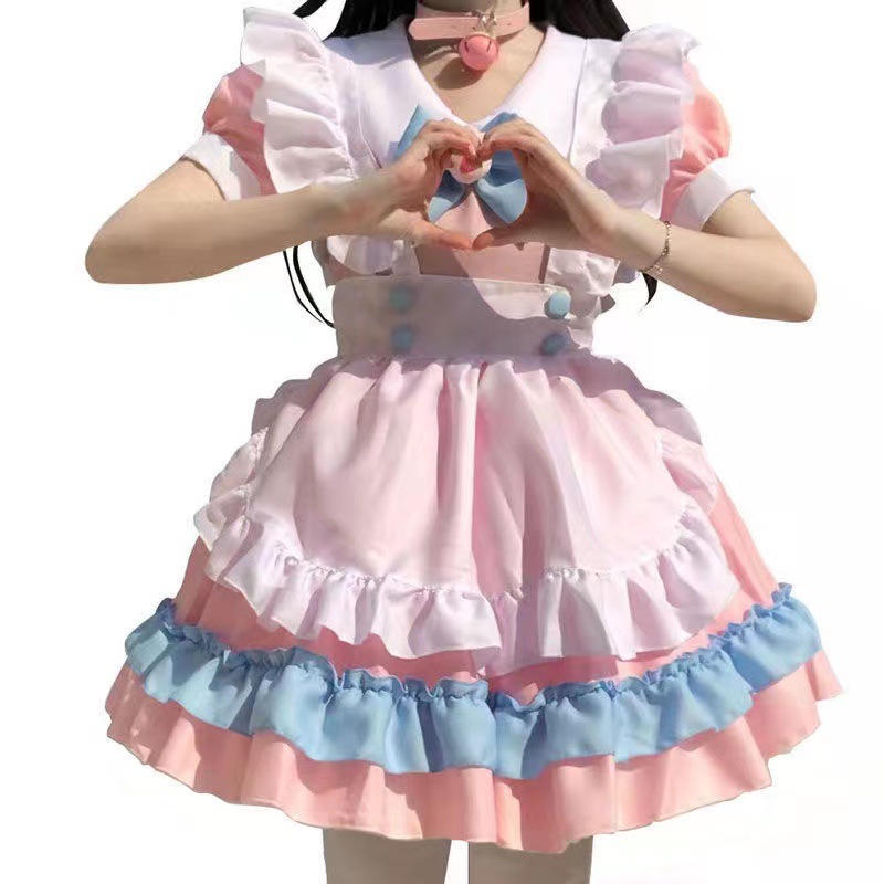 Japanese Lolita Maid Cosplay Dress Set - 图片 3