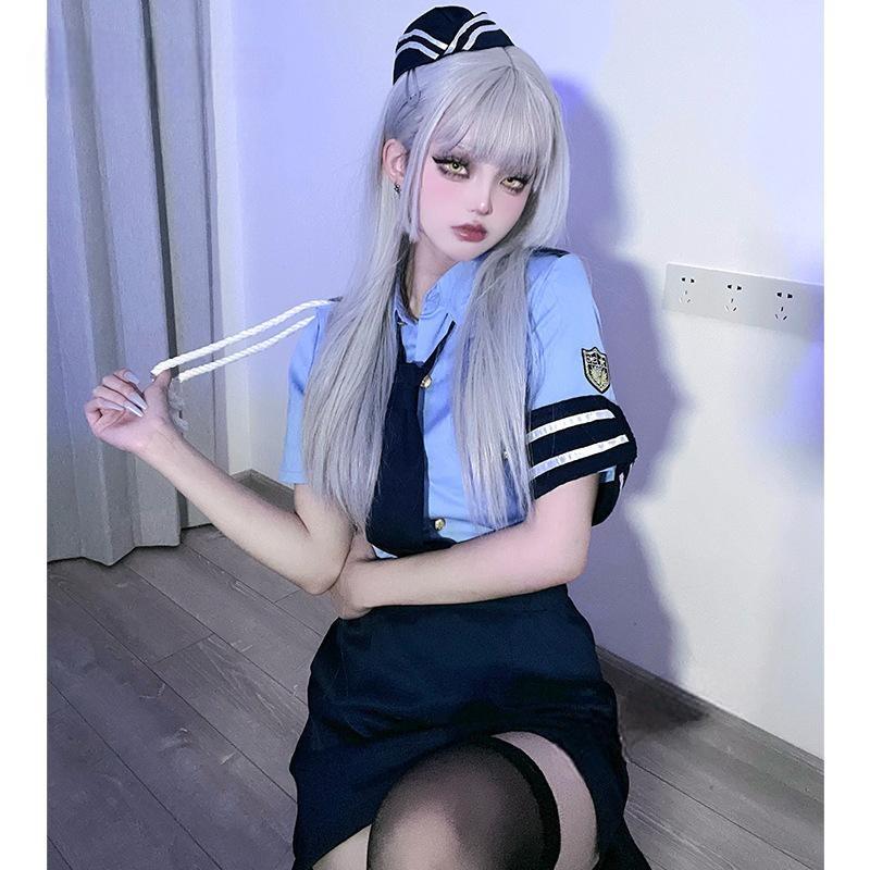 Police & Flight Attendant Cosplay Dress Set - 图片 2