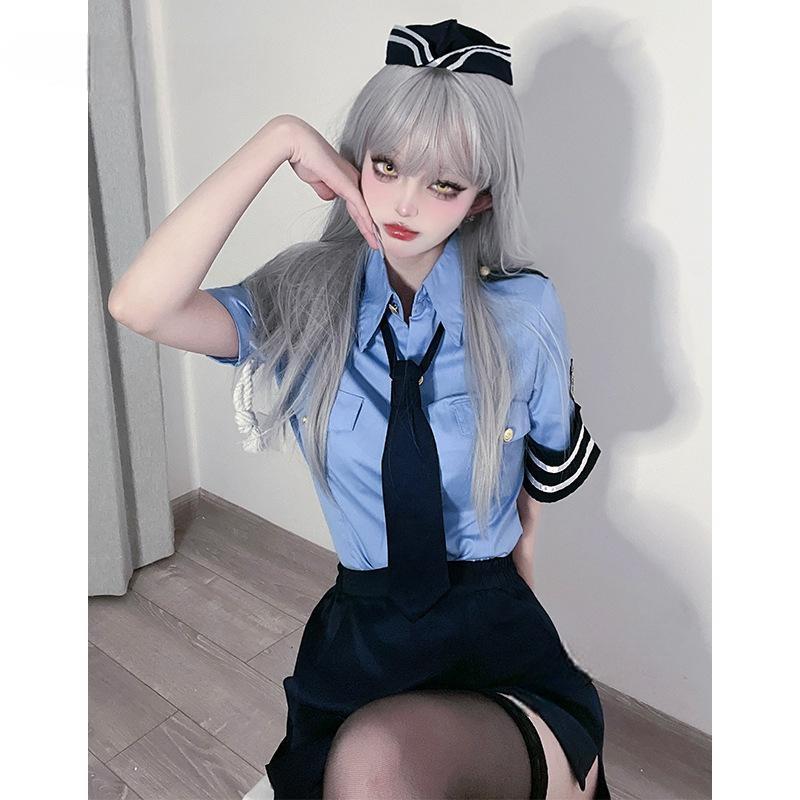 Police & Flight Attendant Cosplay Dress Set