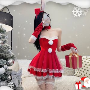 Christmas Bunny Girl Cosplay Set