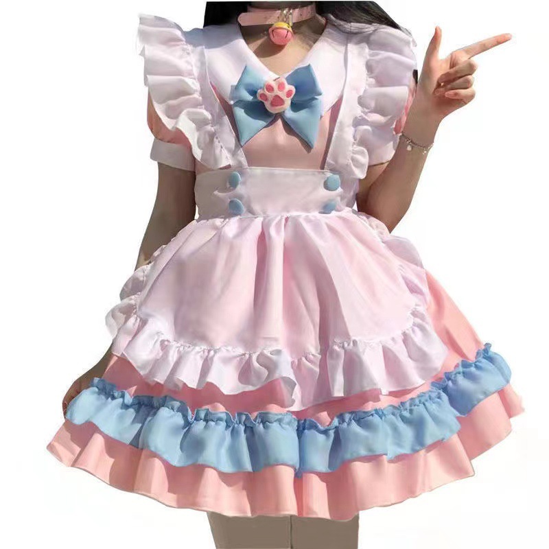 Japanese Lolita Maid Cosplay Dress Set - 图片 4