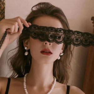 Lace Ribbon Eye Mask – Mood Veil