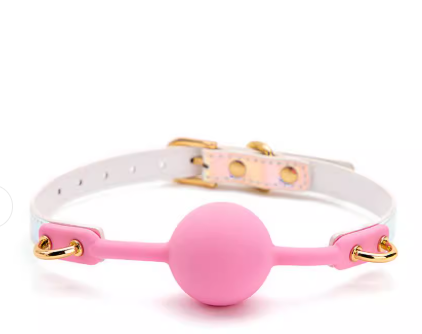 BDSM Silicone Ball Gag for Roleplay - 图片 3