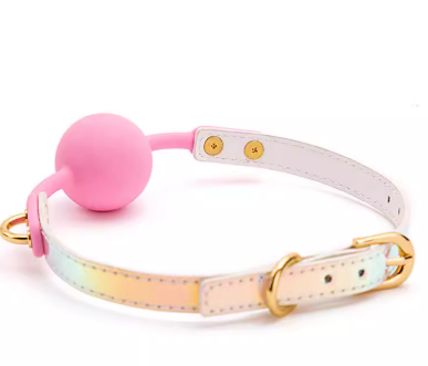 BDSM Silicone Ball Gag for Roleplay - 图片 2