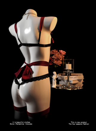 Open-Crotch One-Piece Lingerie - 图片 3