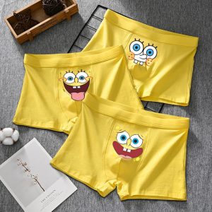 Cute Cartoon Cotton Boxer Briefs for Men
