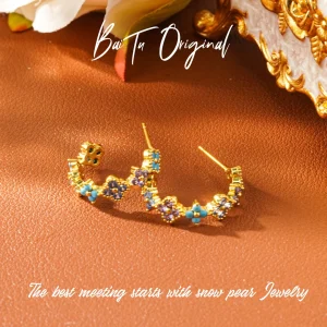 Original Fashion AQE0001 Zircon Earrings