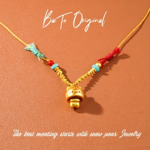 Light Luxury Handcrafted WX0147 Fabric Mid-Length Necklace