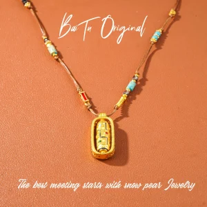 Luxury Handcrafted WX0199 Fabric Mid-Length Necklace