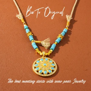 Fashion Couture WX0110 Fabric Mid-Length Necklace