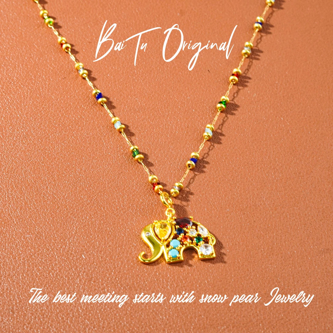 Fashion Couture WX0053 Zircon Mid-Length Necklace