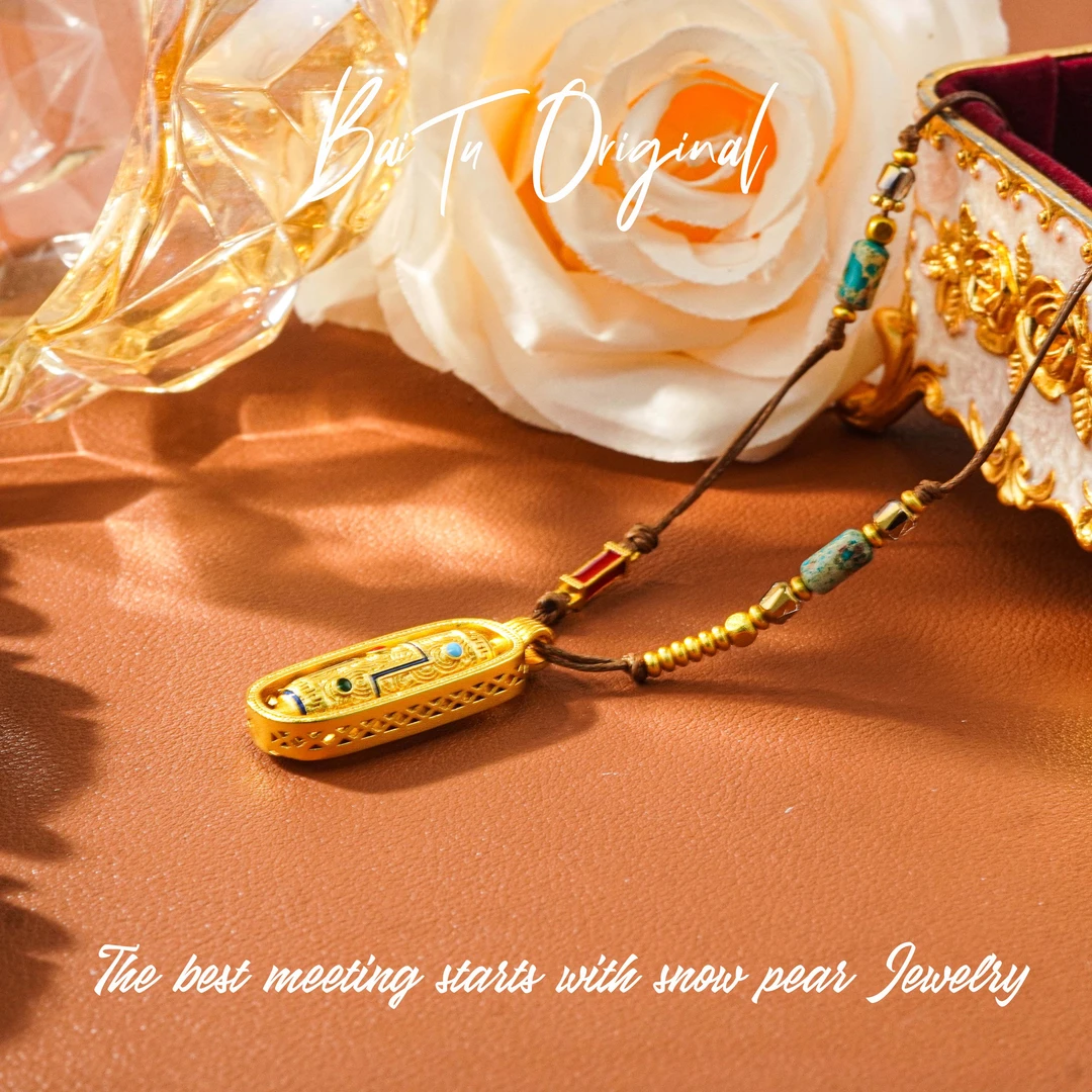 Luxury Handcrafted WX0199 Fabric Mid-Length Necklace - 图片 2