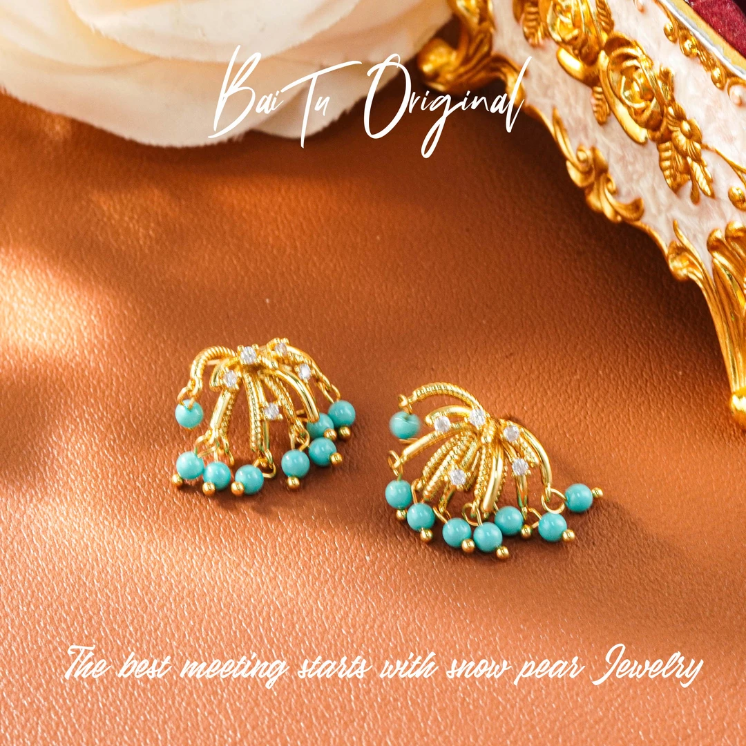 Original Fashion ARE0004 Zircon Earrings - 图片 3