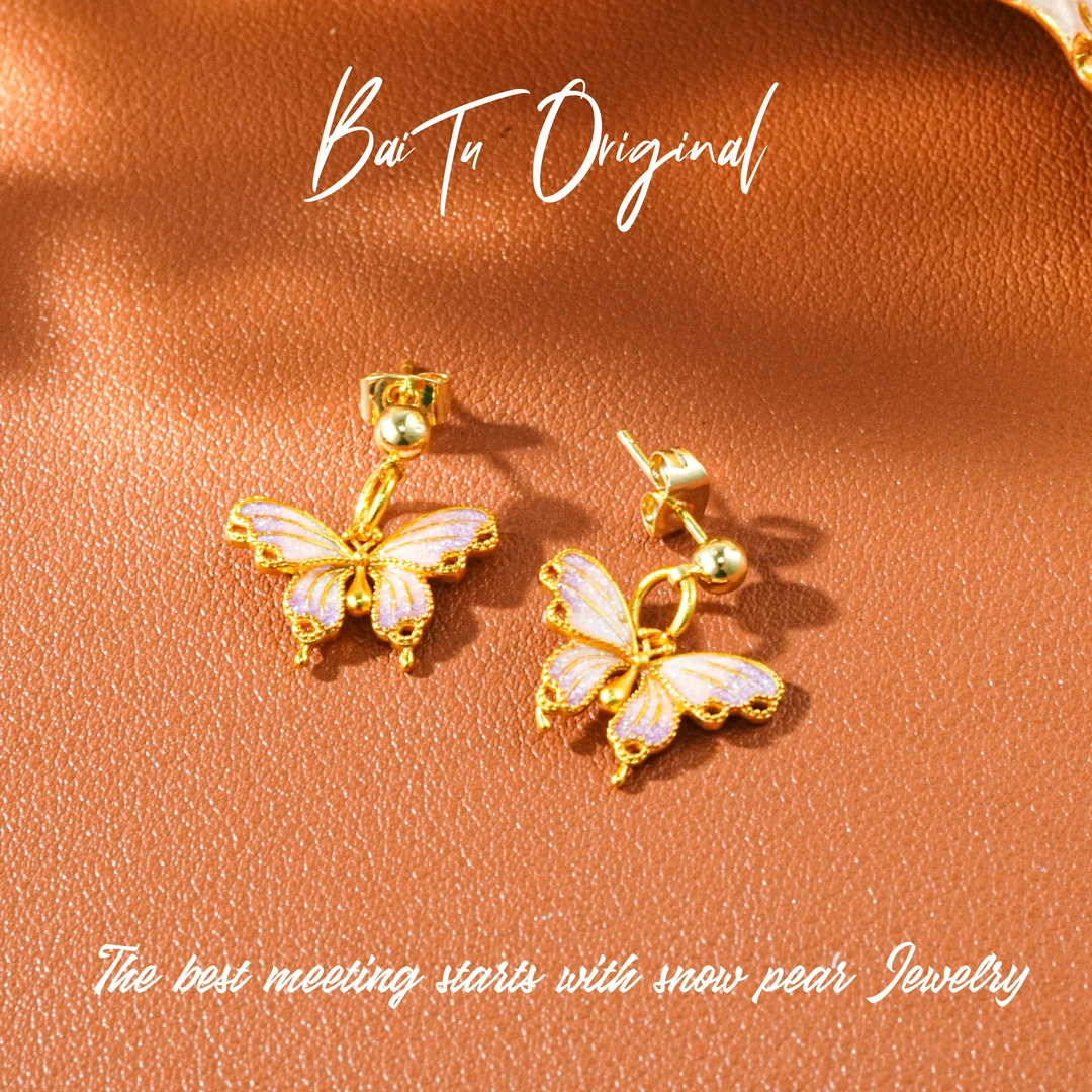 Original Fashion WE0184 Enamel Earrings - 图片 2