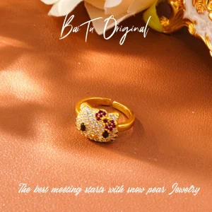 Light Luxury Design Titanium Steel Zircon Ring