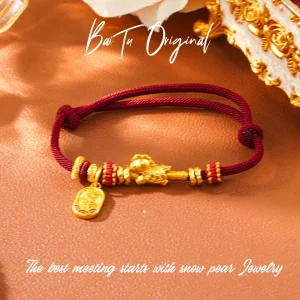 Baitu Original Light Luxury YDS3542 Copper Alloy Fabric Bracelet