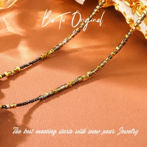 Original Design WX0080 Copper Alloy Faux Crystal Necklace (Mid-Length)