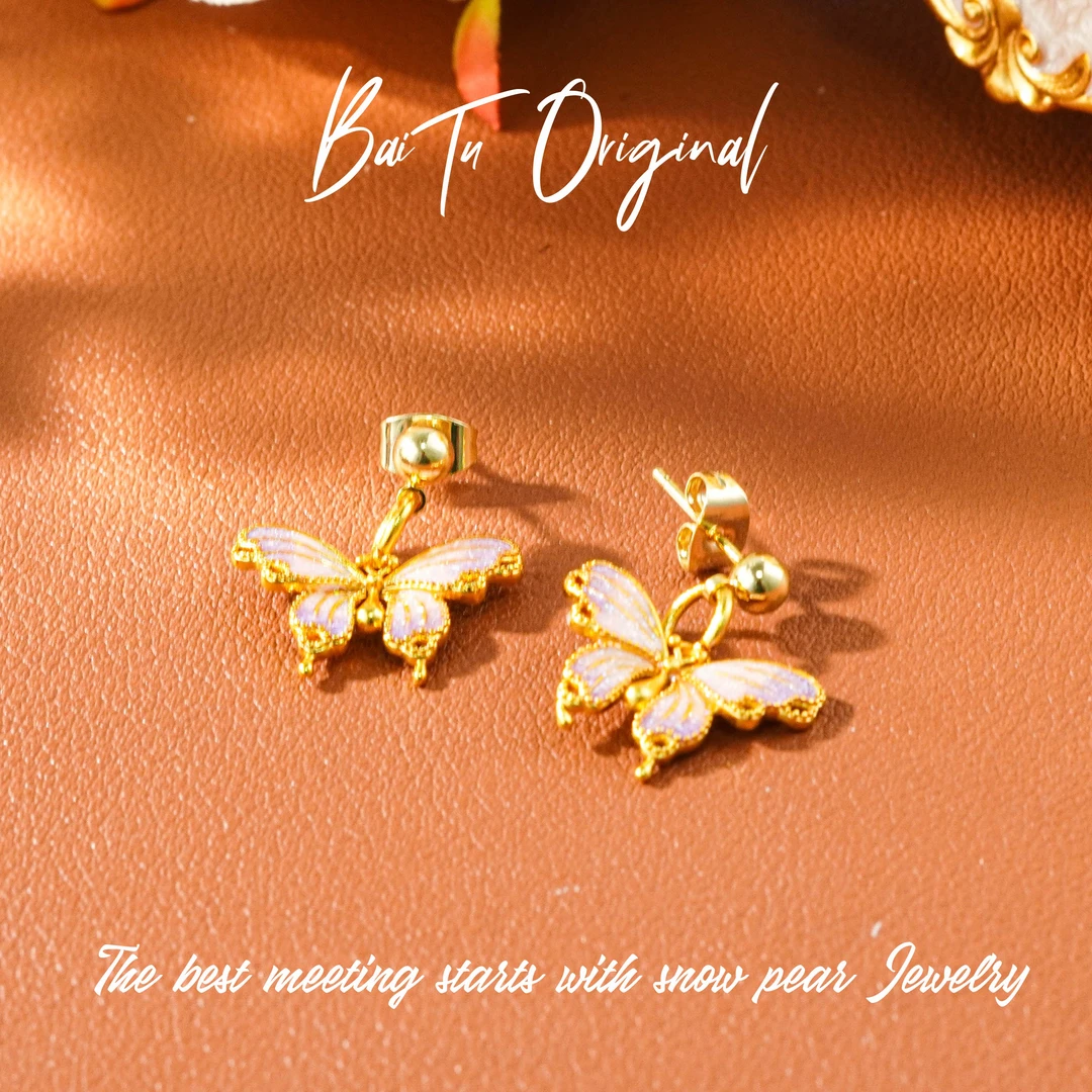 Original Fashion WE0184 Enamel Earrings