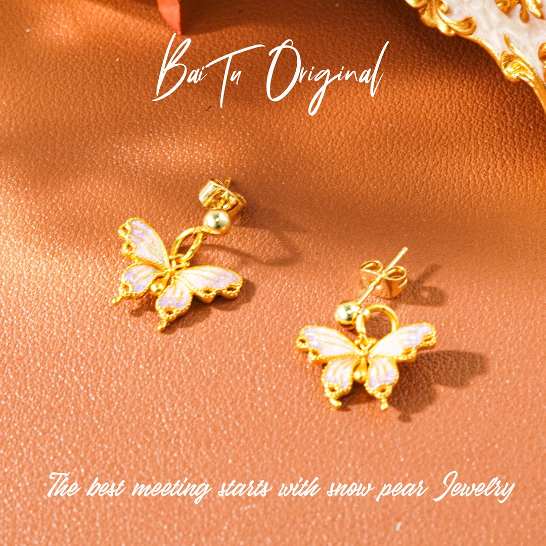 Original Fashion WE0184 Enamel Earrings - 图片 3